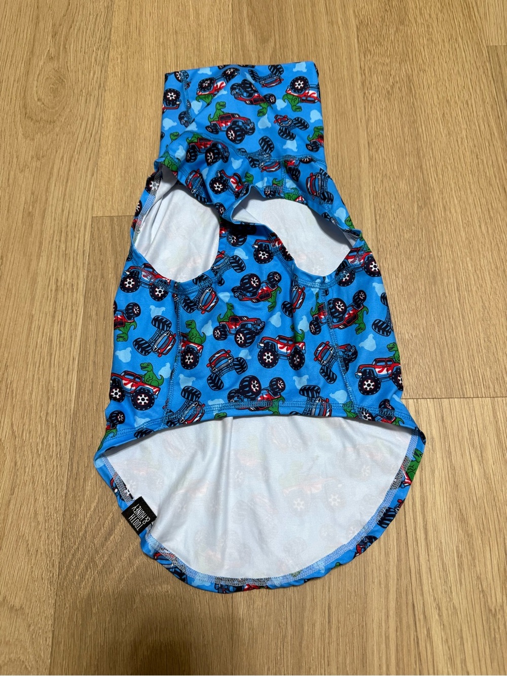 Blue Monster Truck Dino Lightweight Dog Vest